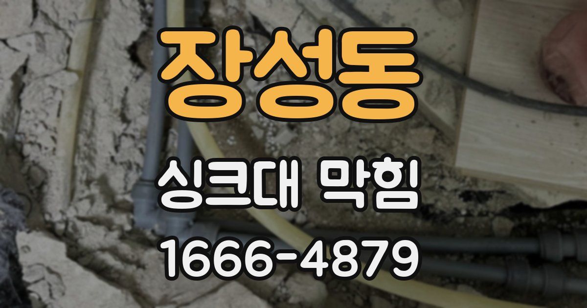 장성동 싱크대 막힘