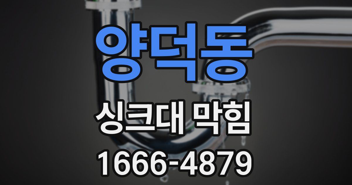 양덕동 싱크대 막힘