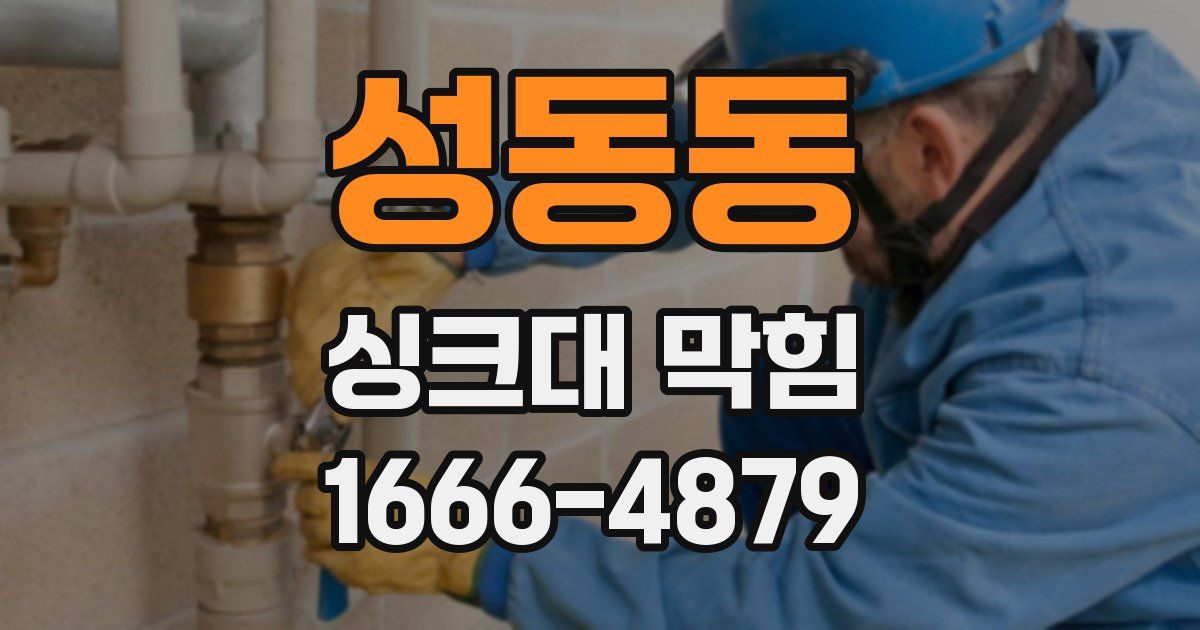 성동동 싱크대 막힘
