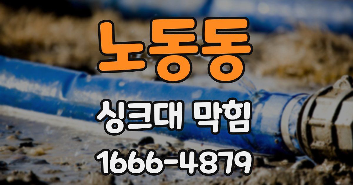 노동동 싱크대 막힘