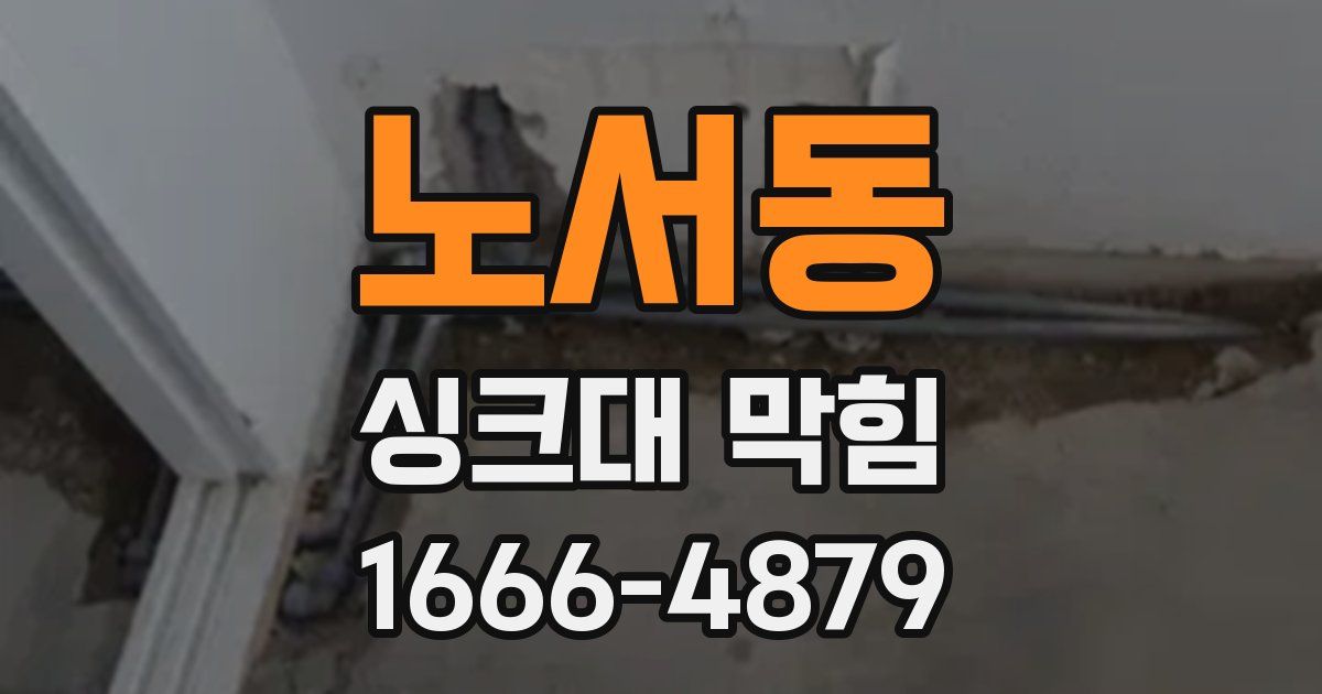 노서동 싱크대 막힘