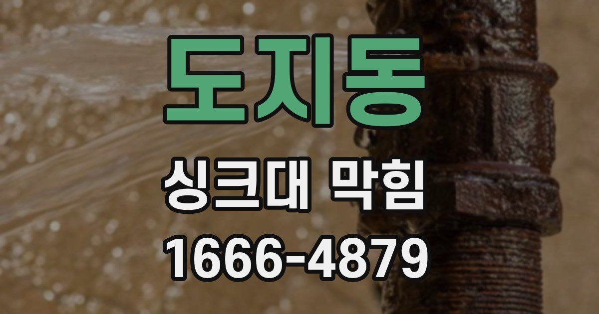 도지동 싱크대 막힘