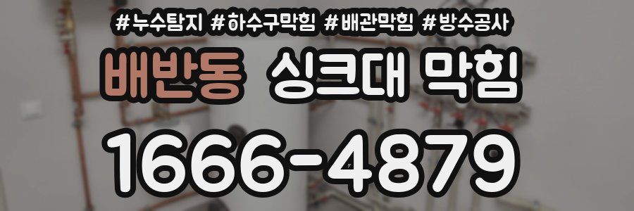 배반동 싱크대 막힘