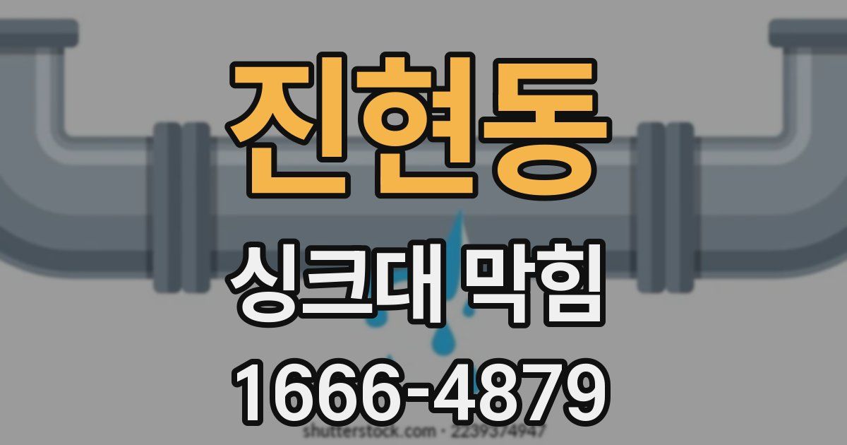 진현동 싱크대 막힘