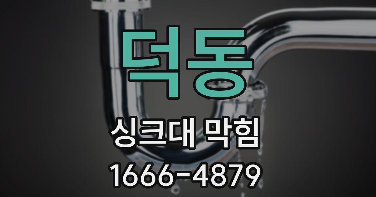 덕동 싱크대 막힘