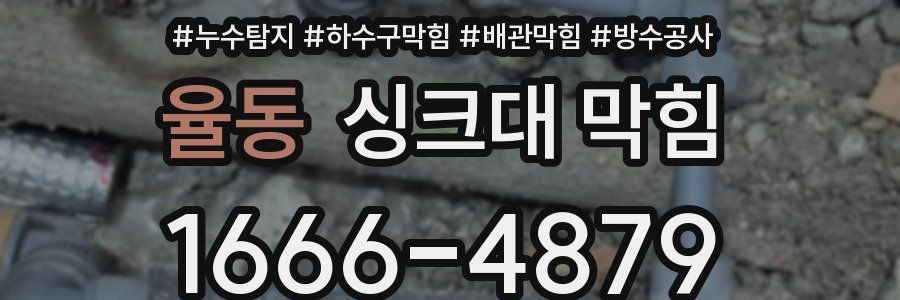 율동 싱크대 막힘