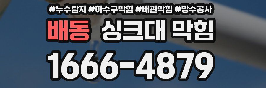 배동 싱크대 막힘