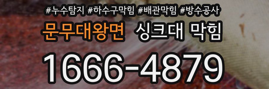 문무대왕면 싱크대 막힘