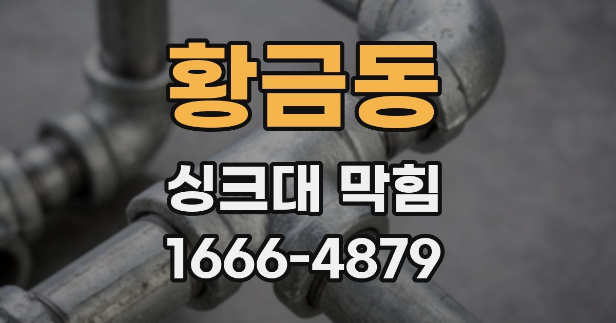 황금동 싱크대 막힘