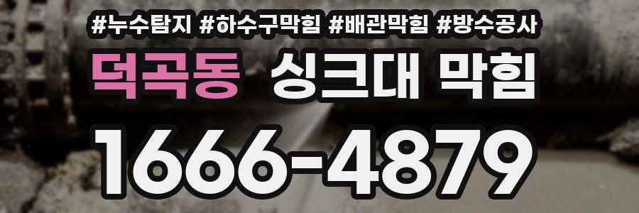 덕곡동 싱크대 막힘
