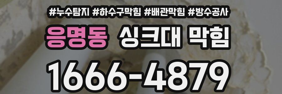 응명동 싱크대 막힘