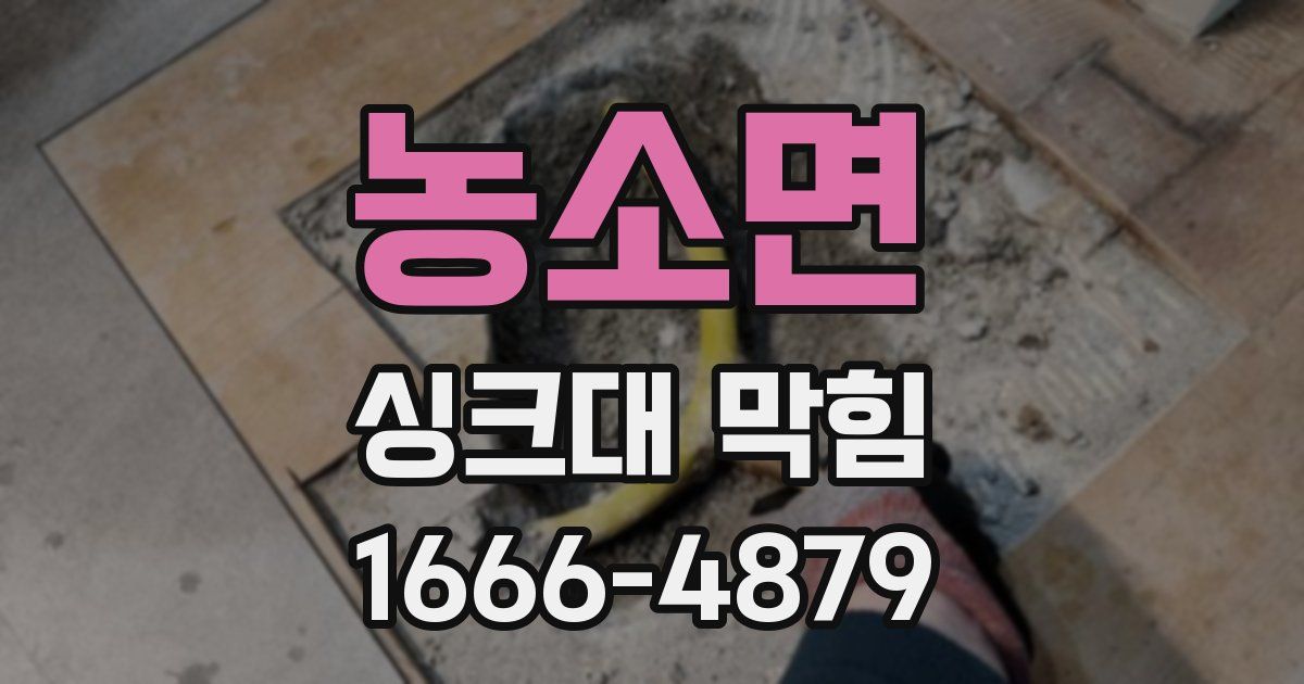 농소면 싱크대 막힘