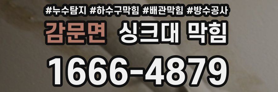 감문면 싱크대 막힘