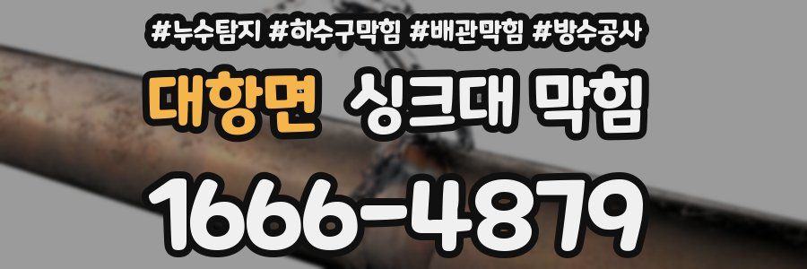 대항면 싱크대 막힘