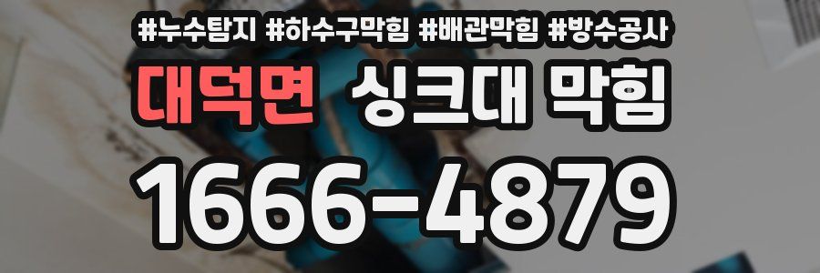 대덕면 싱크대 막힘