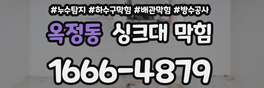 옥정동 싱크대 막힘