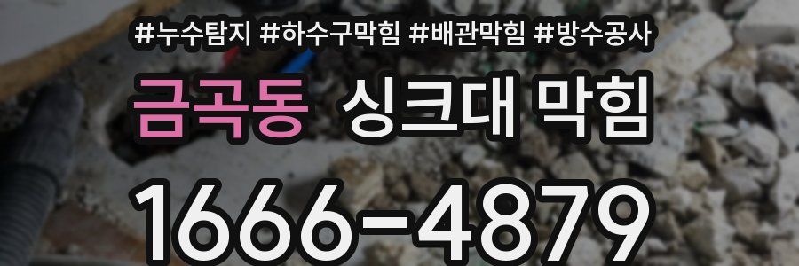 금곡동 싱크대 막힘