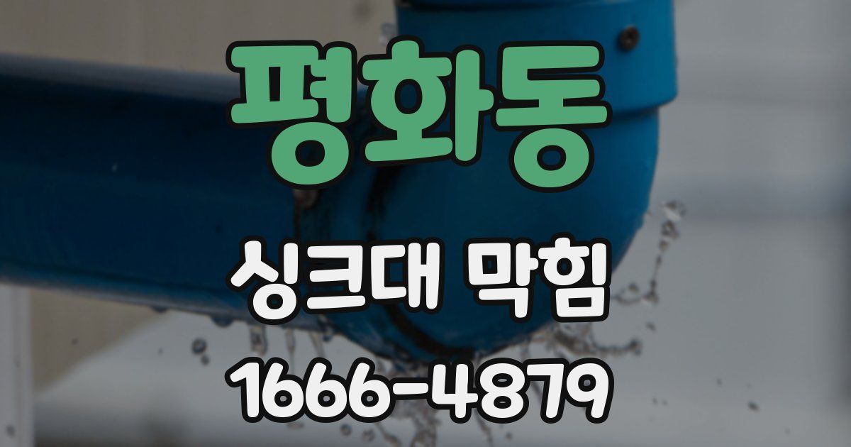 평화동 싱크대 막힘