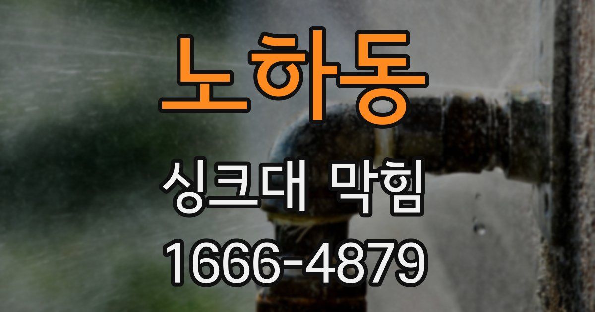 노하동 싱크대 막힘