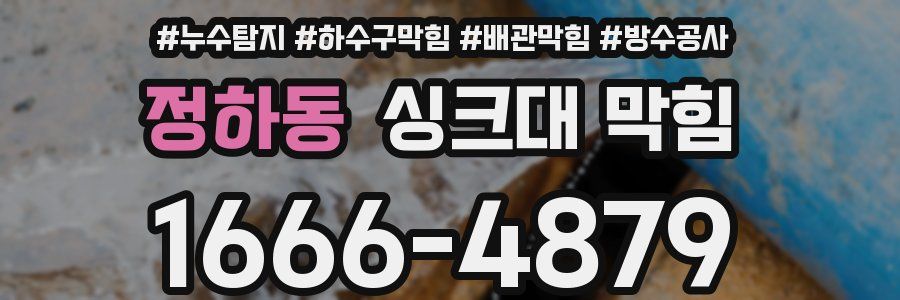 정하동 싱크대 막힘