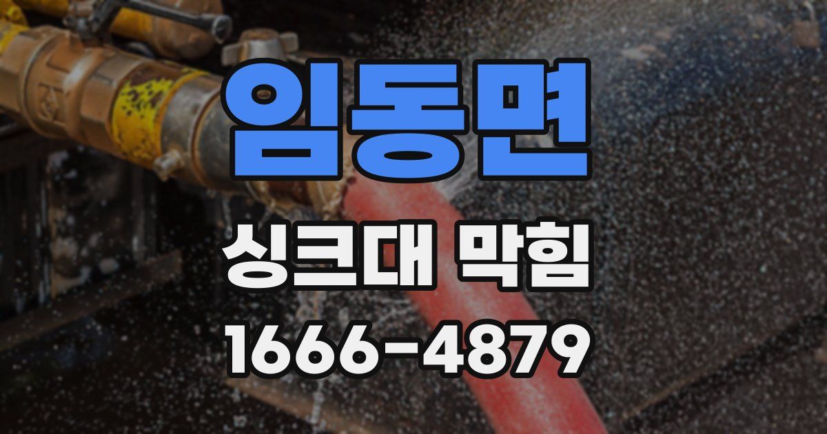 임동면 싱크대 막힘