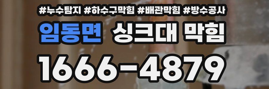 임동면 싱크대 막힘