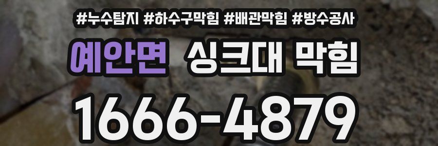 예안면 싱크대 막힘