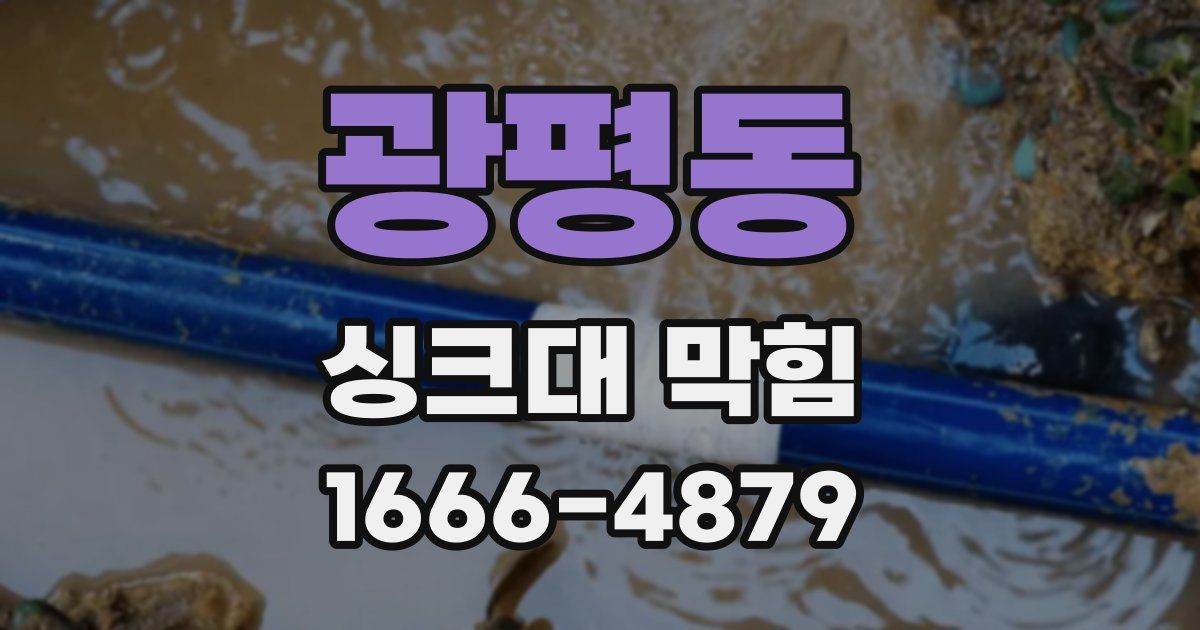 광평동 싱크대 막힘