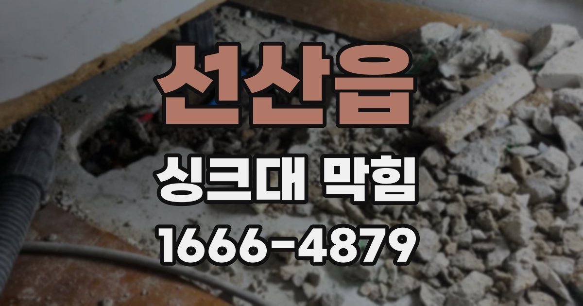 선산읍 싱크대 막힘