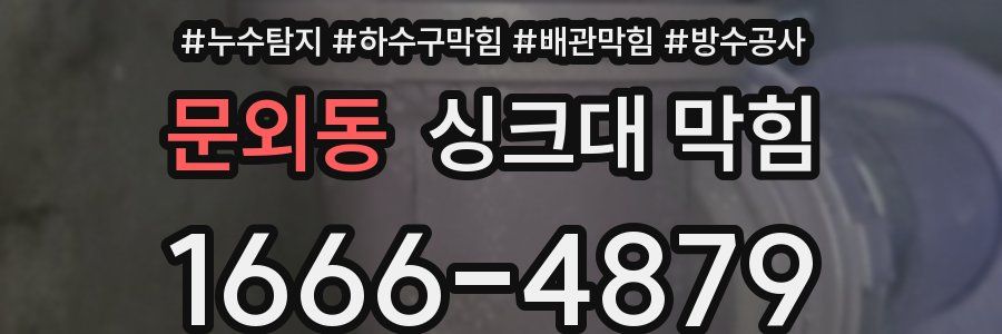 문외동 싱크대 막힘