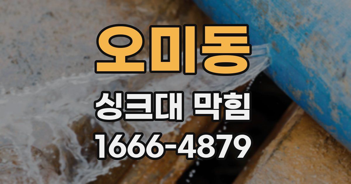 오미동 싱크대 막힘