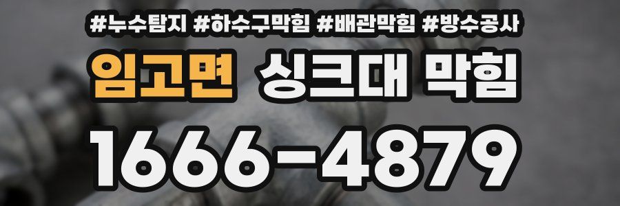 임고면 싱크대 막힘