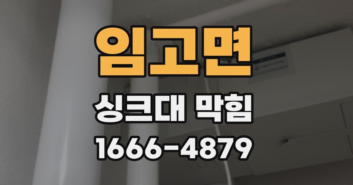임고면 싱크대 막힘
