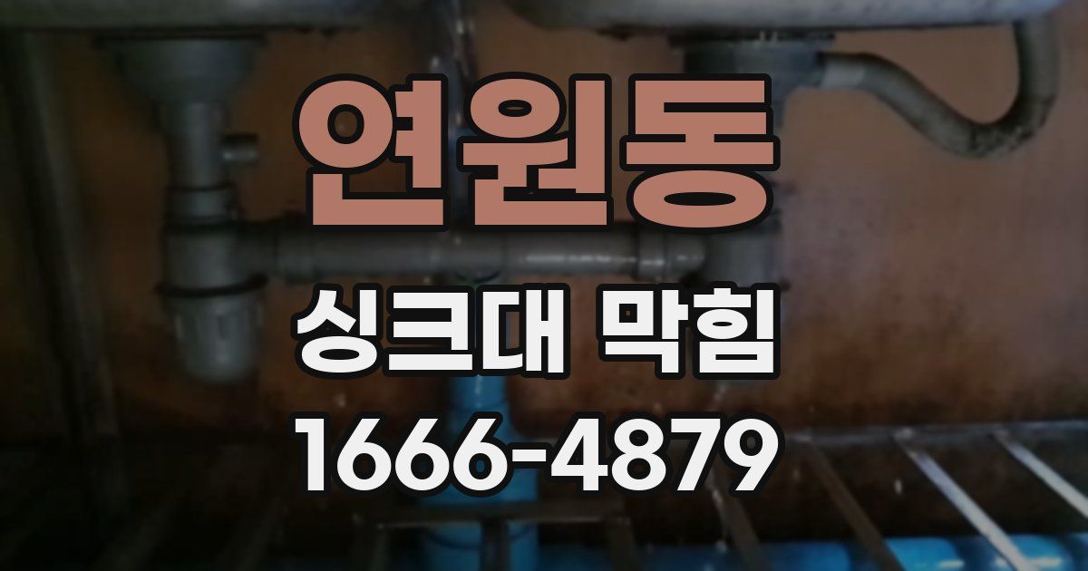 연원동 싱크대 막힘