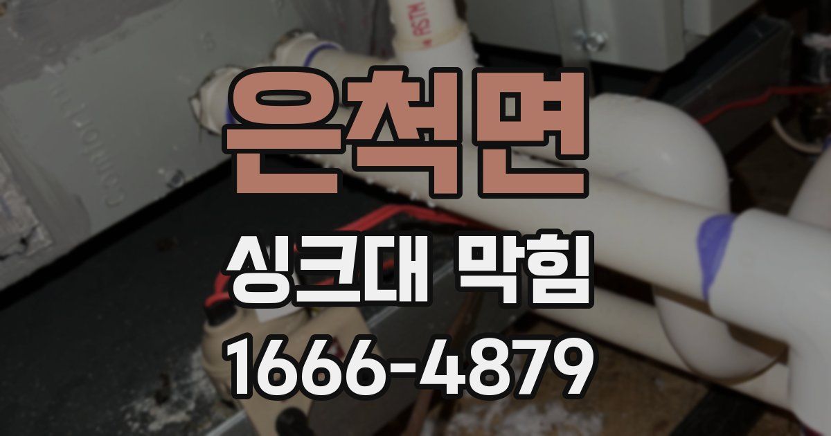 은척면 싱크대 막힘