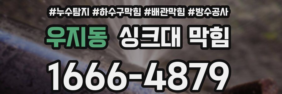 우지동 싱크대 막힘