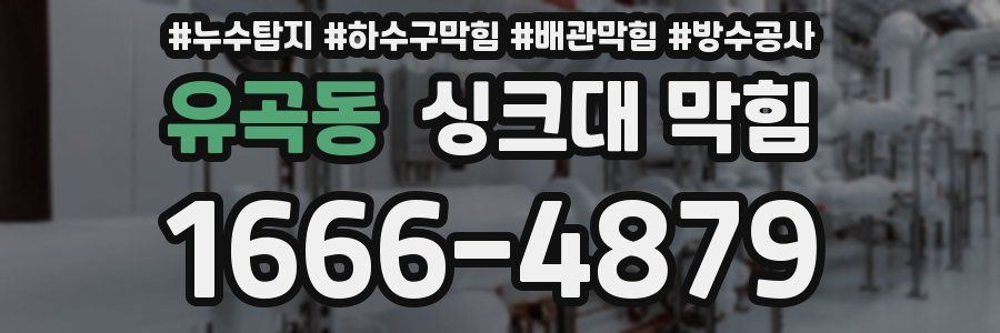 유곡동 싱크대 막힘