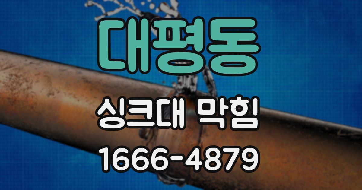 대평동 싱크대 막힘