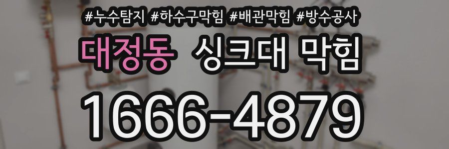 대정동 싱크대 막힘