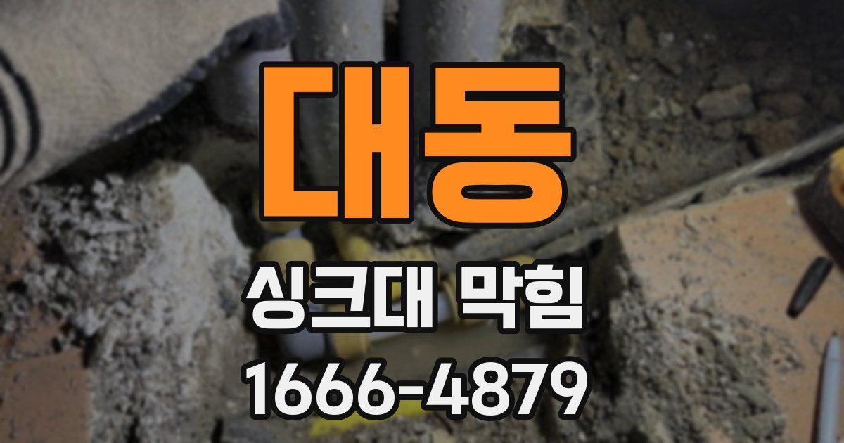 대동 싱크대 막힘
