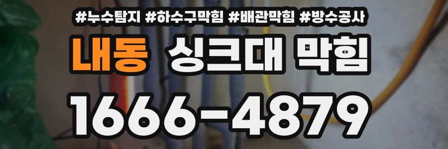 내동 싱크대 막힘