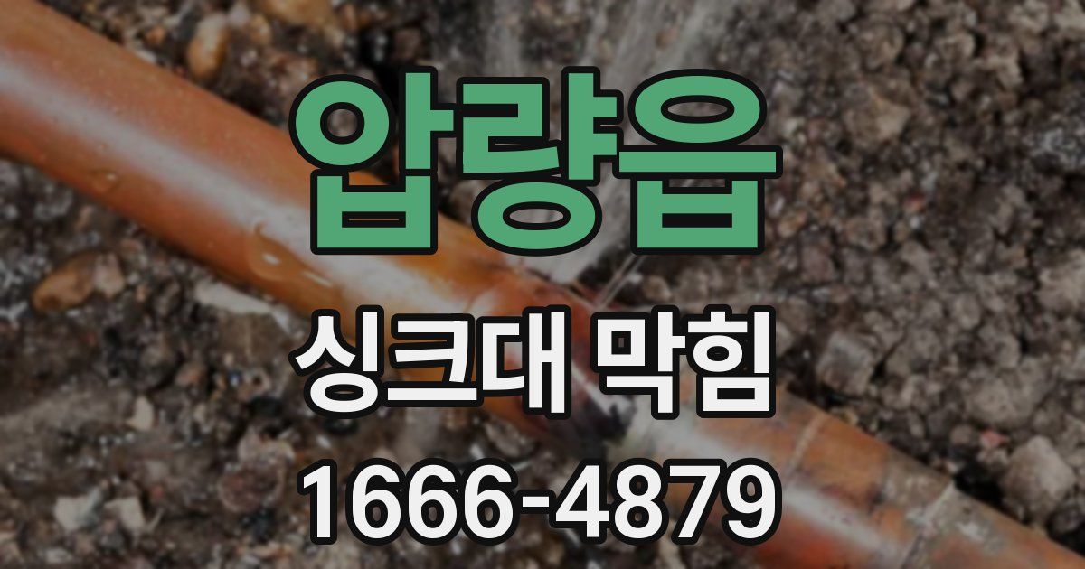압량읍 싱크대 막힘