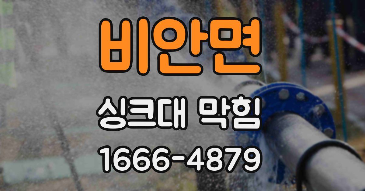 비안면 싱크대 막힘