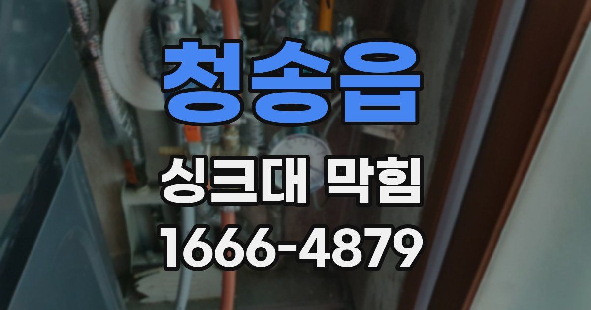 청송읍 싱크대 막힘