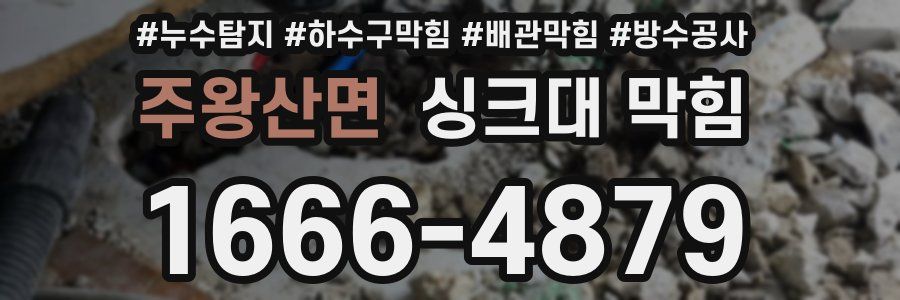 주왕산면 싱크대 막힘