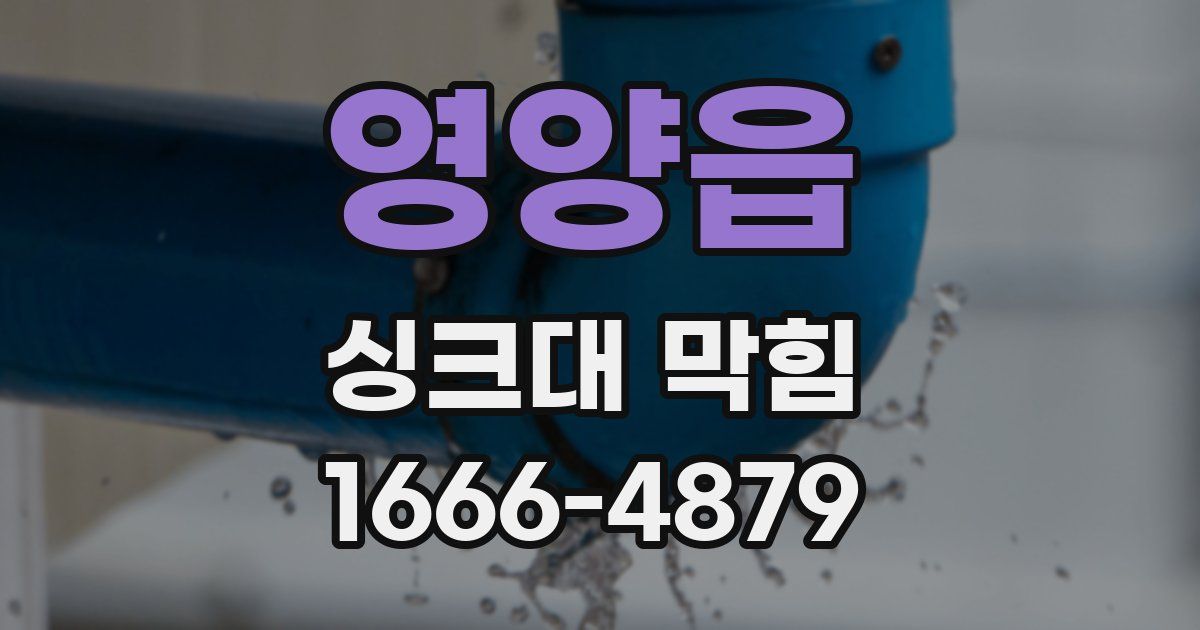 영양읍 싱크대 막힘