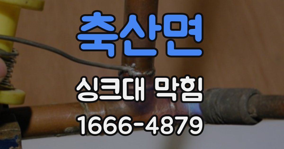 축산면 싱크대 막힘
