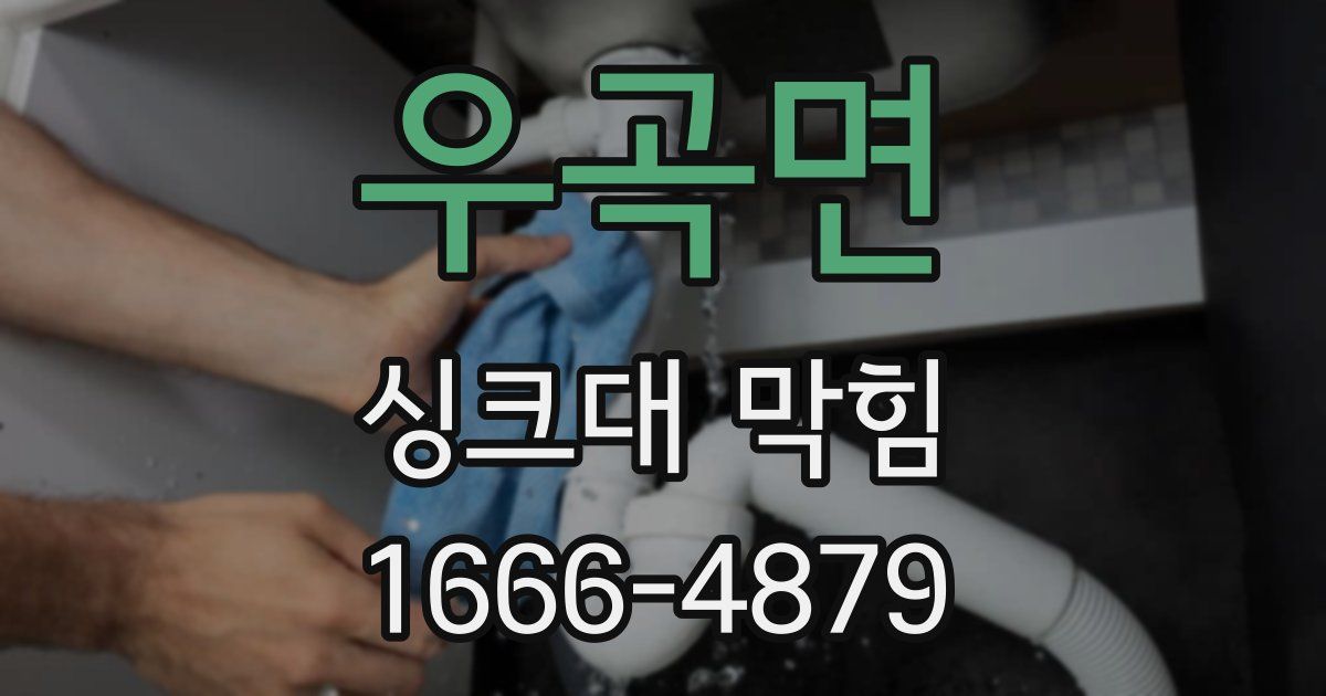 우곡면 싱크대 막힘