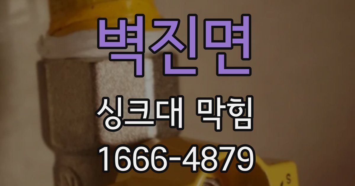 벽진면 싱크대 막힘