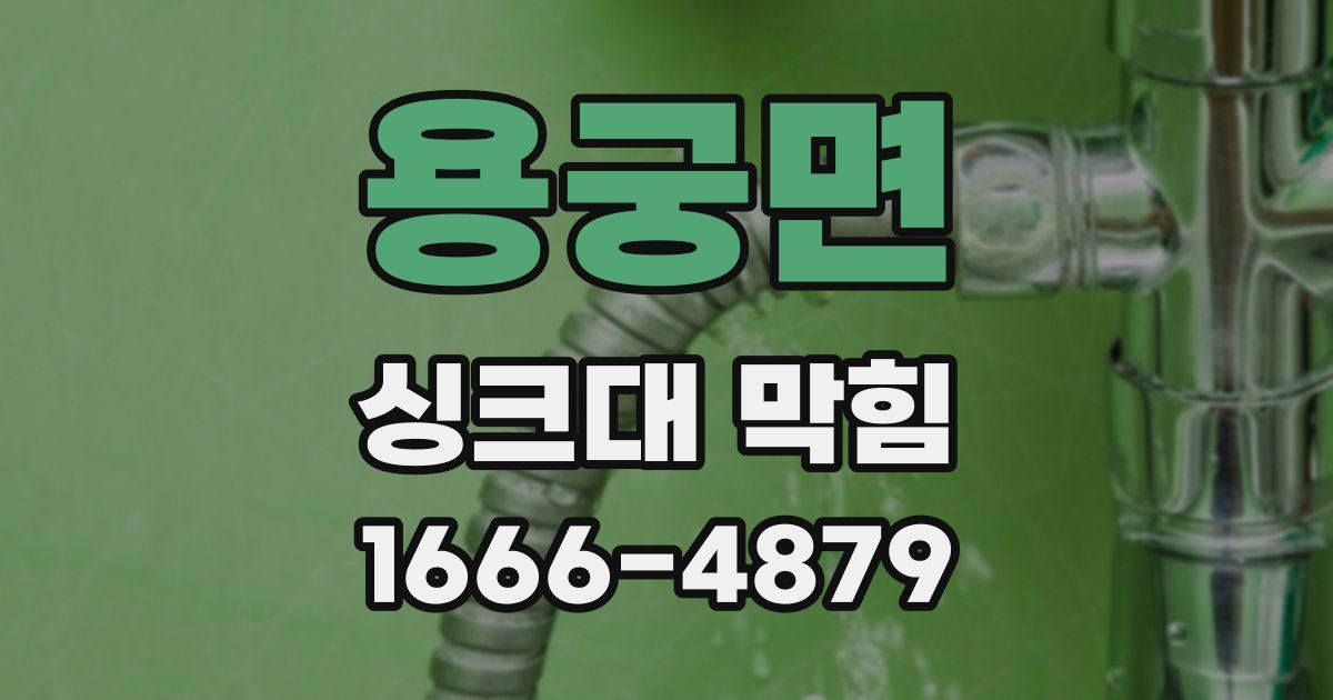 용궁면 싱크대 막힘